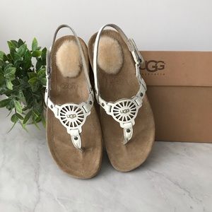 🔺New - UGG K Aria All Leather & Suede Sandals